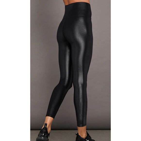 CARBON38 Black Takara Shine Leggings 7/8 Length High Waisted Sz Medium - Picture 6 of 10